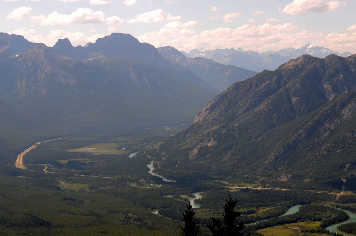 22 Massive Mountain, Pilot Mountain, Mount Temple From Sulphur Mountain At Top Of Banff Gondola In Summer